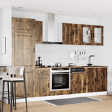 8 Piece Kitchen Cabinet Set "Porto" Smoked Oak Engineered Wood 3314816