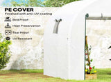 Polycarbonate Greenhouse, Walk-in Green House with Adjustable Roof Vent 52537677