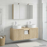Bathroom Cabinet Set 4 pcs Sonoma Oak Engineered Wood 3406577
