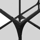 Coffee Table with Transparent Glass Top 78.5x40x40 cm Steel 845976