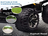 12V Quad Bike ATV with LED Lights, Music, Backrest, Forward, Backward, Yellow T3398P422363