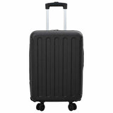 Suitcase Folding with Lock Black 34 x 23 x 55.5 cm ABS Plastic 42006226