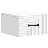 Wall-Mounted Bedside Cabinet 2 pcs White 34.5 x 33 x 20 cm 898596