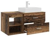 Bathroom Furniture Set 2 pcs Old Wood Engineered Wood 3403894