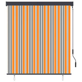 Outdoor Roller Blind 140x250 cm Yellow and Blue 145968