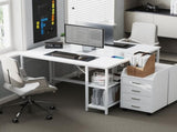 Computer Desk, with Power Sockets - White T3398P343177