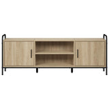 TV Cabinet 133 x 33 x 50 cm Sonoma Oak Engineered Wood 8013717