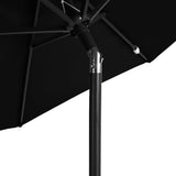 Garden Parasol with Steel Pole Black 225x225x212 cm 4005064
