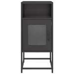 ZNTS Bedside Cabinet Black 36x39x78 cm Cold-rolled Steel 853410