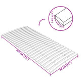 Bed Slats Replacement with 24 Slats 90x200 cm 340077