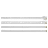Drawer Slide 49 pcs White Steel 864661
