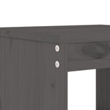 5 Piece Garden Bar Set Grey Solid Wood Pine 3157747