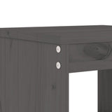 5 Piece Garden Bar Set Grey Solid Wood Pine 3157747