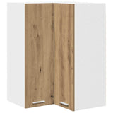 Hanging Cabinet Artisan Oak and White 57 x 57 x 80 cm 884297