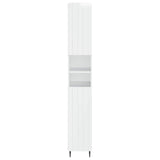 Bathroom Cabinet with Open Shelf ZWOLLE High Gloss White 896379
