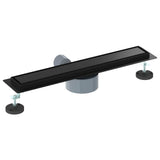 Shower Drain 2-in-1 with 360&deg Siphon Black 50 cm 42015967