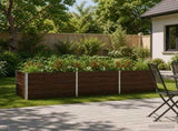 Raised Garden Bed Black 240 x 80 x 55 cm cold-rolled steel 8006407