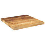 Table Top 60x60x3.8 cm Square Solid Wood Rough Mango 371401