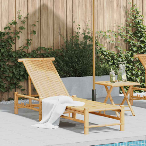 Sun Lounger 55x199x30 cm Bamboo 4108225