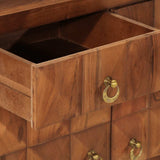 Drawer Cabinet Honey Brown 70x35x70 cm Solid Wood Acacia 358185