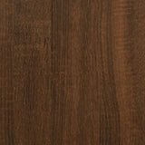 Record Cabinet Brown Oak 84.5x38x48 cm Engineered Wood 831956
