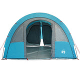 Camping Tent Tunnel 4-Person Blue Waterproof 94401