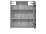 Bathroom Mirror Cabinet Grey Sonoma 40 x 10.5 x 60.5 cm 889028