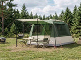 Party Tent Green 4-Person 185T Polyester with PU Coating 42017445