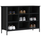 Shoe Cabinet Black 100x35x70 cm Engineered Wood 831843
