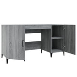 Desk Grey Sonoma 140x50x75 cm Engineered Wood 817553