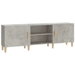 TV Cabinet Concrete Grey 150x30x50 cm Engineered Wood 812622