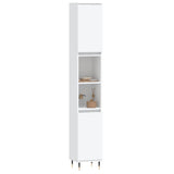 Bathroom Cabinet White 30x30x190 cm Engineered Wood 831524