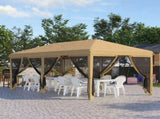 3 x 6m Pop Up Gazebo, Outdoor Canopy Shelter, Marquee Party Wedding Tent with 6 Mesh Walls and Carry T3398P317651