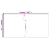 Balcony Screen Light Brown 1000x80 cm Poly Rattan 156277