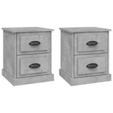 Bedside Cabinets 2 pcs Concrete Grey 39x39x47.5 cm Engineered Wood 816153