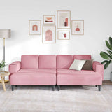 Sofa Set 3 pcs Pink Velvet 3335125