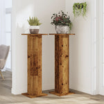 Plant Stands 2 pcs Old Wood 30x30x95 cm Engineered Wood 3307880
