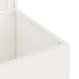 Outdoor Storage Box White 55 x 50.5 x 50 cm Steel 874575