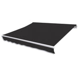 Manual Awning 3 x 2.5 m Anthracite 100% Polyester 274771