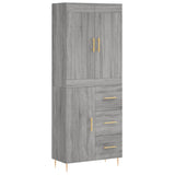 Highboard Grey Sonoma 69.5x34x180 cm Engineered Wood 3199807