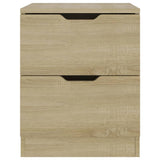Bedside Cabinet Sonoma Oak 40x40x50 cm Engineered Wood 326729