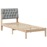 Bed Frame with Upholstered Headboard Brown 80 x 200 cm 878849