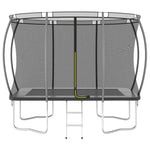 ZNTS Trampoline Set Rectangular 274x183x76 cm 150 kg 92946