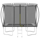 ZNTS Trampoline Set Rectangular 274x183x76 cm 150 kg 92946