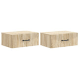 Wall-Mounted Bedside Cabinet 2 pcs Sonoma Oak 49 x 34.5 x 20 cm 898960