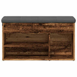 Shoe Bench Old Wood 82x32x45.5 cm Engineered Wood 857627