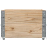 ZNTS Pallet Collars 2 pcs 80x60 cm Solid Wood Pine 4010268