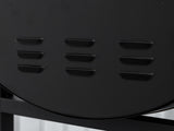 Steel 2-Grill Charcoal BBQ w/ Wheels Black T3398P317787