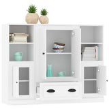 Highboards 3 pcs White Engineered Wood 3185319
