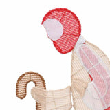 Nativity Scene Warm White 149 x32 x 127.5 cm Polyester 42019623